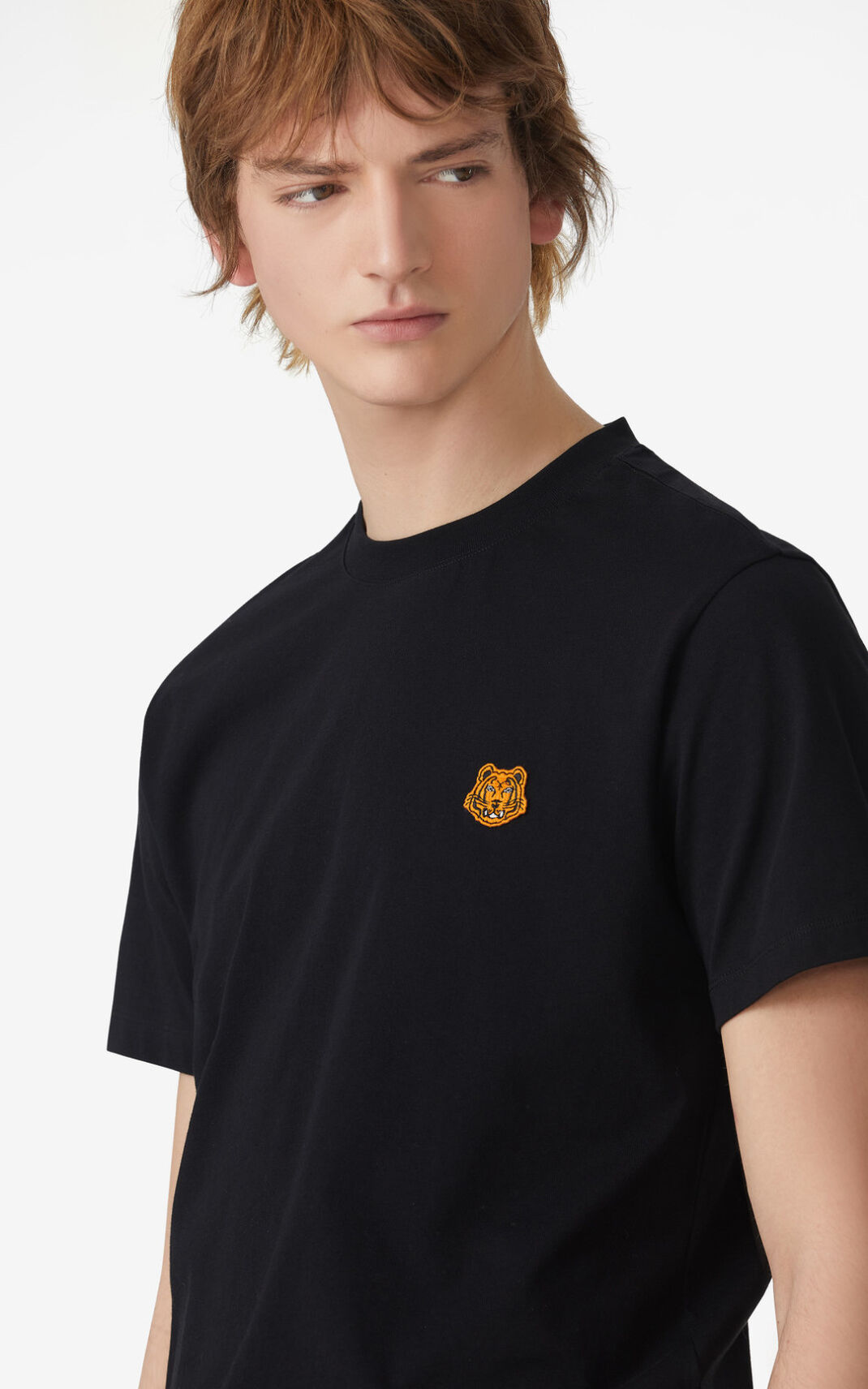 Kenzo 虎 Crest Tシャツ メンズ 黒 - AGIJLQ214